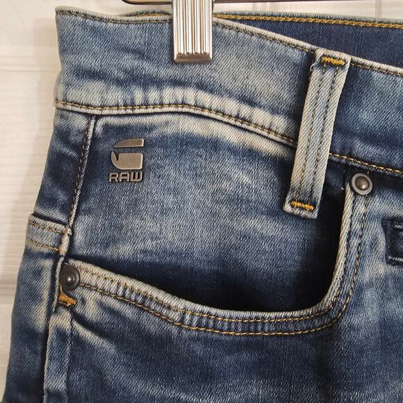 G-Star Mens Denim Jeans D-Staq 3D Slim‎ Jeans 28/34 Skinny Street Skater Indie - Picture 6 of 12